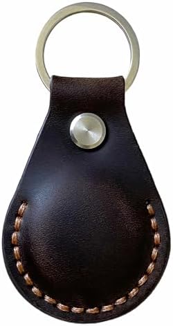 AirGear® Porte-clés Airtag en cuir véritable - Pendentif Airtag en cuir véritable - Étui de protection compatible avec Apple Airtag (marron café)
 Avis, Fiche Technique et Prix au Maroc