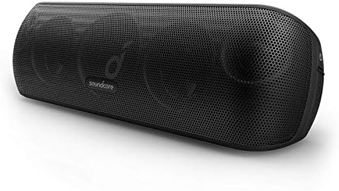 Soundcore Motion+ Enceinte Bluetooth Puissante avec Son Hi-Res 30W, USB-C, 12 Heures d'autonomie, Étanchéité IPX7, App avec EQ modifiable, DSP avancé et Audio Haute fidélité
 Avis, Fiche Technique et Prix au Maroc