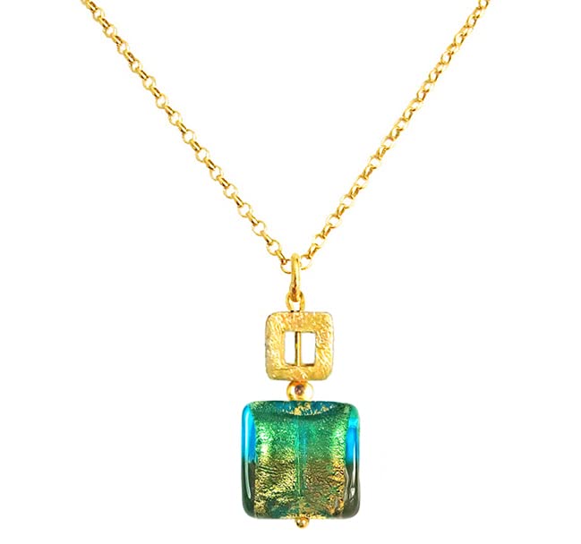 Collier de perles en verre de Murano 'Carré d'or' par I Love Murano
Avis,  Fiche Technique et Prix au Maroc