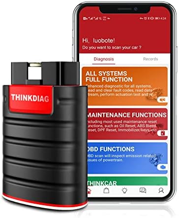 Thinkdiag OBD2 Scanner Bluetooth, All System Bidirectional scan Tool OE Level Diagnostic Tools with ECU Coding,15+ Service Functions All Software 1 Year Free fits for iPhone & Android Fiche Technique et Prix au Maroc