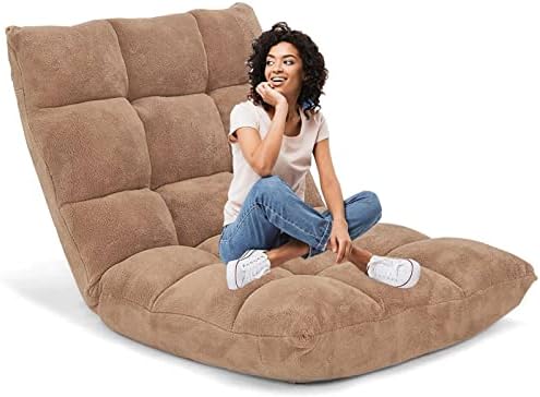 MZB Chaises Longues d'intérieur, Canapé inclinable Pliant, Chaise Pliante à 6 Angles de réglage, siège de Support arrière au Sol, pour la méditation, la Lecture, Le Regarder, Les Jeux vidéo
Avis,  Fiche Technique et Prix au Maroc