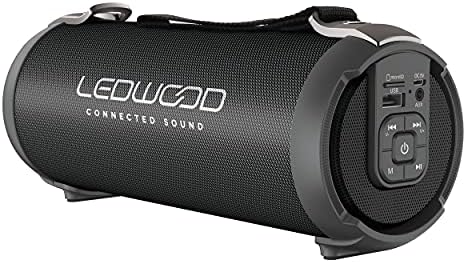 Ledwood ACCESS100 - Enceinte Bluetooth TWS Portable avec Sangle - Haut-Parleur sans Fil Puissant - AUX - Port USB - Carte MicroSD - Radio FM - Noir
 Avis, Fiche Technique et Prix au Maroc