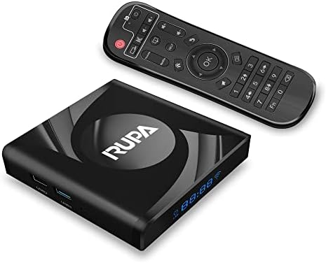 RUPA Android TV Box 13, 2023 Smart TV Box RK3528 4GB RAM 64GB ROM Support WiFi 6 Bluetooth 5.0 Ethernet 3D 4K HD Video Smart Box Fiche Technique et Prix au Maroc