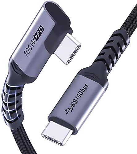 Câble de chargement SUMPK USB C vers USB C 3.1 Gen 2 [3.3ft 2 Pack]Câble USB C 100 W 3.1 PD Câble de charge rapide Puce E-Mark SuperSpeed ​​10 Gbit/s 90 degrés Moniteur 4K Câble de données de sortie vidéo pour Google Pixel
 Fiche Technique et Prix au Maroc