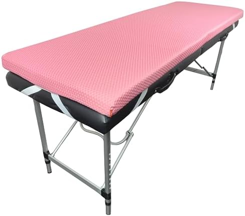 XOLLOZ Surmatelas à cils en mousse à mémoire de forme |  Surmatelas confortable de 6,3 cm d'épaisseur pour table d'extension de cils – avec quatre sangles d'angle et fond antidérapant (noir) (rose)
Avis,  Fiche Technique et Prix au Maroc
