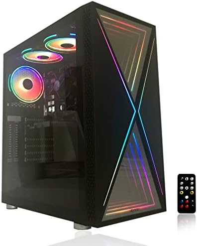 Alarco Gaming PC Ordinateur de bureau Intel i7 3,40 GHz, 16 Go de RAM, disque dur 1 To, Windows 10 Pro, WiFi prêt, carte vidéo Nvidia GTX 750 4 Go, 3 ventilateurs RVB avec télécommande
 Fiche Technique et Prix au Maroc