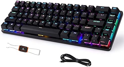 tieti Clavier mécanique filaire, rétroéclairage RVB, disposition ultra-compacte à 65 %, clavier de jeu 67 touches, clavier remplaçable à chaud, interrupteur rouge Goten
Avis,  Fiche Technique et Prix au Maroc