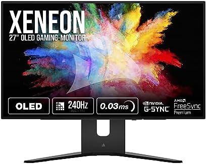 Moniteur de jeu OLED Corsair XENEON 27QHD240 27 pouces - 2560 x 1440, 240 Hz, 0,03 ms, compatible NVIDIA G-SYNC, AMD FreeSync™ Premium, DisplayHDR10, HDMI 2.1, DisplayPort 1.4, USB-C 3.1 - Noir
 Fiche Technique et Prix au Maroc
