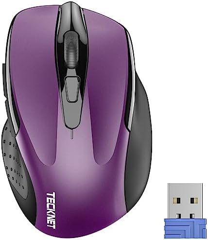TECKNET Souris sans fil, souris optique ergonomique 2,4 G, souris d'ordinateur pour ordinateur portable, PC, ordinateur, Chromebook, ordinateur portable, 6 boutons, autonomie de 24 mois, 2600 DPI, 5 niveaux de réglage
 Fiche Technique et Prix au Maroc