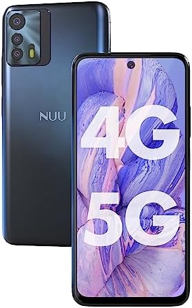 NUU B20 5G | 2023| Unlocked|US Warranty| 6.5” FHD+ Display | 90Hz Refresh Rate | 48MP Triple Camera | 128GB + 8GB RAM | 5000mAh Battery | 18W Fast Charge | Android 12 | Stardust Blue… Fiche Technique et Prix au Maroc