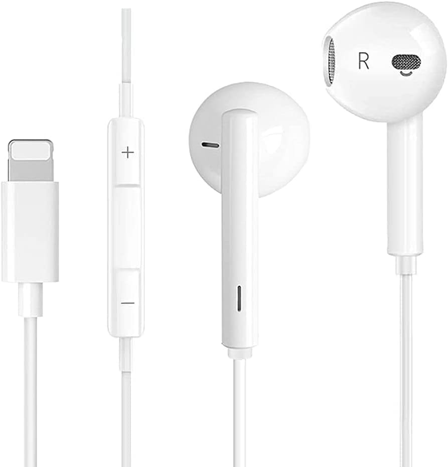 Ecouteurs,Casque antibruit filaires stéréo HiFi avec Micro et contrôle du Volume intégrés,Compatible avec iPhone 13/13 Pro/12/12Pro/11/11Pro/7/X/XS/SE/XR/8Plus/7Plus
 Avis, Fiche Technique et Prix au Maroc