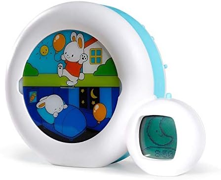 Pabobo x Kid Sleep - Réveil Educatif - Enfant - Jour/Nuit - Musical - Veilleuse & Réveil - Fille et Garcon - Secteur ou Pile - Moon 3 en 1 - Blanc
 Avis, Fiche Technique et Prix au Maroc