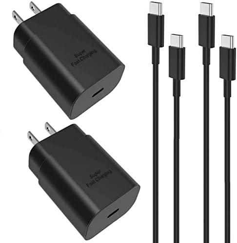 Adaptateur de charge ultra rapide Bloc de chargeur mural USB C et câble de type C de 1,5 m Compatible Galaxy S23/S23+/S23Ultra/S22/S22+/S21/S21+/S20/S20+/S10/S10e/S9/Note 20/Note 10/Note 9/Note8
 Fiche Technique et Prix au Maroc