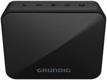 GRUNDIG, Enceinte Portable Bluetooth 5,0 Splashproof IPX5-3,5WRMS, Mains Libres, 20h autonomie, Entrée auxiliaire, Passives, Possibilité d'associer 2 Enceintes pour Stéréo, Noir
 Avis, Fiche Technique et Prix au Maroc