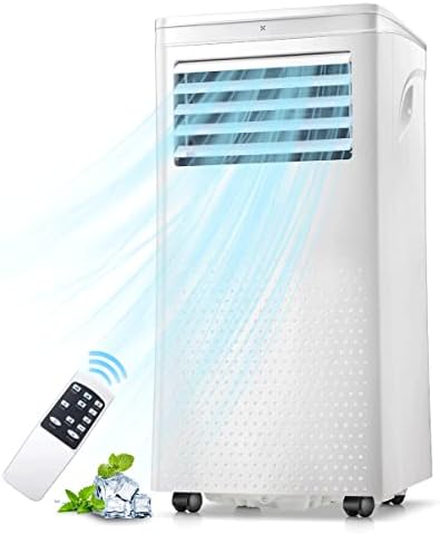 Joy Pebble Portable Air Conditioner,10000BTU Portable AC Unit for Room Cools up to 450 sq.ft, 3 In 1 Air Conditioner with Cool,Fan and Dehumidifier, Remote Control&24Hour Timer Avis, Fiche Technique et Prix au Maroc
