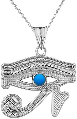 Collier pendentif unique en argent sterling avec pendentif œil bleu égyptien d'Horus
Avis,  Fiche Technique et Prix au Maroc