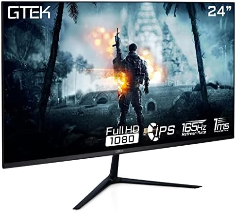 GTEK Moniteur de jeu IPS 24 pouces, écran sans cadre 165 Hz Full HD 1920 x 1080P, technologie IPS 1 ms, prend en charge 144 Hz HDR, FreeSync, DisplayPort/HDMI, VESA - F2465P
 Fiche Technique et Prix au Maroc
