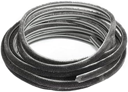 TA-VIGOR Coupe-froid de 0,23" de largeur x 1/4" d'épaisseur (19,7 pieds de longueur), coupe-froid avec brosse en feutre avec support adhésif pour bande d'étanchéité de porte et fenêtre
 Fiche Technique et Prix au Maroc