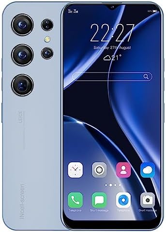 NIEGA Smartphone débloqué S23 Ultra Écran HD 6,82 pouces Le téléphone noir 3 Go/32 Go 6800 mAh 128 Go Extension Dual Sim Boost Téléphones mobiles Telefonos Coque arrière en verre (Bleu)
 Fiche Technique et Prix au Maroc