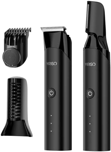 YIRISO Tondeuse Corps Homme 2 en 1, Tondeuse Intime Homme Étanche et Rechargeable, Rasoir Corps Homme, Sabot Ajustables 3 à 17mm, Pochette
 Avis, Fiche Technique et Prix au Maroc