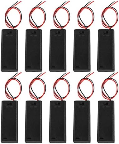 DIANN 10 pièces support de pile AAA avec interrupteur ON Off boîtier couverture arrière 2X 1.5 V support de chargeur de piles pince à ressort boîte de rangement câble cellulaire
 Fiche Technique et Prix au Maroc