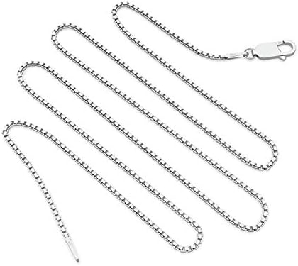 Chaîne en argent sterling 925 de 0,8 mm – Collier italien – Super fin et solide – 40,6 à 76,2 cm
Avis,  Fiche Technique et Prix au Maroc