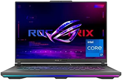 Ordinateur portable de jeu ASUS ROG Strix G16 (2023), 16 po 16:10 FHD 165 Hz, GeForce RTX 4060, Intel Core i7-13650HX, 16 Go DDR5, SSD PCIe 512 Go, Wi-Fi 6E, Windows 11, G614JV-AS73, gris Eclipse
 Fiche Technique et Prix au Maroc