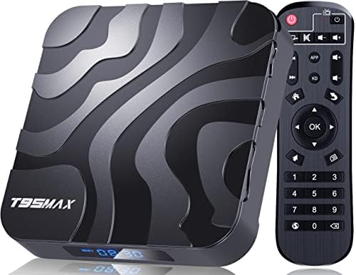 Android TV Box 12.0, T95MAX Android TV Box H618 4GB 32GB Android Box Support 2.4G/5.8G WiFi6 Bluetooth 5.0 Ethernet LAN 6K 3D TV Box Fiche Technique et Prix au Maroc