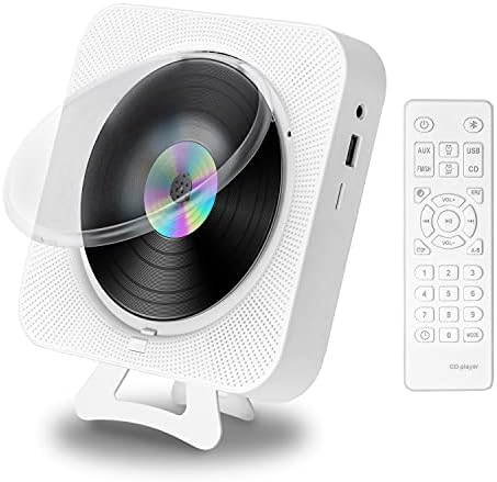 Lecteur CD avec Radio Boombox - Canareen Upgrade Lecteur CD Bluetooth avec Cache-poussière et écran LED | 3,5 mm AUX Jack avec télécommande l'audio Radio FM MP3 USB Lecteur de Musique
 Avis, Fiche Technique et Prix au Maroc