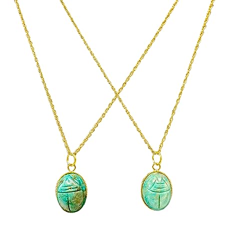 Bijoux égyptiens scarabée ~ Collier délicat entomologie ~ Collier d’or et de pierres précieuses ~ Bijoux en pierre de naissance turquoise ~ Amulette unique
Avis,  Fiche Technique et Prix au Maroc
