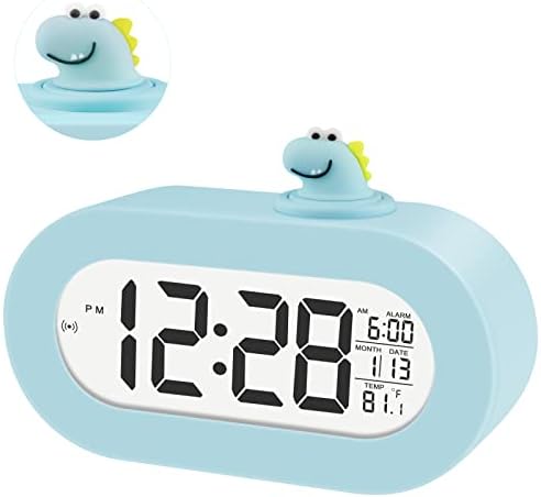 DTKID Réveil Numérique, Horloge Numérique LCD pour garçons Filles avec Capteur Luminosité Intelligent, Réveil Digitale pour Enfants à Piles avec Fonction Snooze Température L'heure Date
 Avis, Fiche Technique et Prix au Maroc