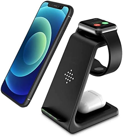 Station de charge sans fil 3 en 1 Station de charge sans fil Qi rapide pour plusieurs appareils Apple Watch Ultra/8/7/6/SE/5/4/3/2, Airpods Pro 2, iPhone 14/13/12/12Pro/SE/ X/XR/XS/8/pixel 7/pixel 6/Android
 Fiche Technique et Prix au Maroc