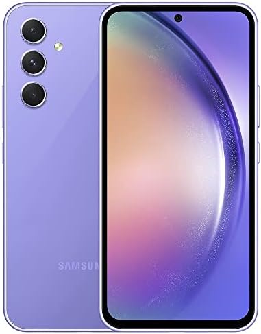 SAMSUNG Galaxy A54 5G + 4G LTE version latino-américaine (256 Go + 8 Go) débloqué dans le monde entier (marché T-Mobile/Mint/Metro USA) non compatible avec Verizon, Sprint, Boost 6,4" 120 Hz 50 MP Triple Cam – (Violet)
 Fiche Technique et Prix au Maroc