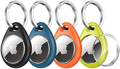 UNBREAKcable Airtag Porte Clé [Lot de 4] Coque de Protection pour Airtags 2021 avec Cercle [avec Couvercle TPU Ttransparent] [Anti-Perte &Anti-Chute & Anti-Rayures] pour Clés/Sacs/Chat/Chien Avis, Fiche Technique et Prix au Maroc