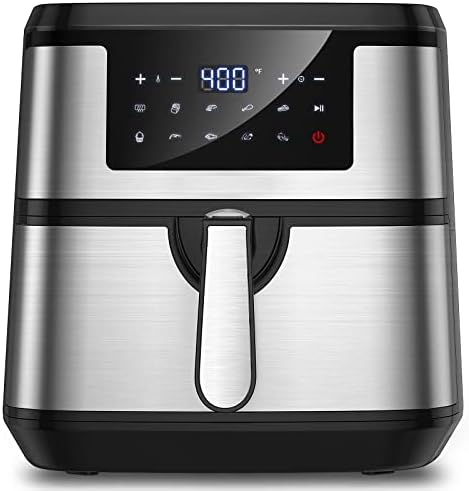 Airfryer XL Friteuses à air Grande friteuse à air 8QT Friteuse à air numérique intelligente avec panier Cuisinière électrique sans huile avec écran tactile LED 10 préréglages Arrêt automatique
 Avis, Fiche Technique et Prix au Maroc