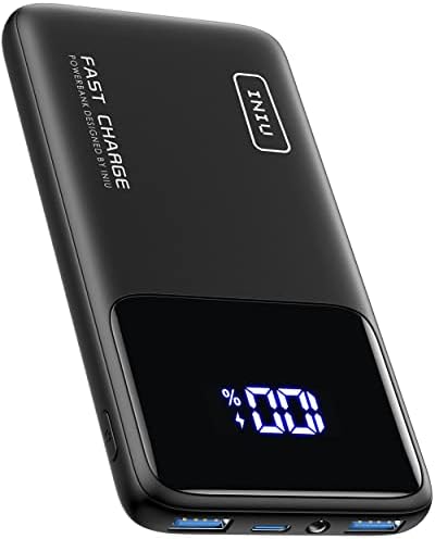 INIU Chargeur portable, charge rapide la plus fine 10 000 mAh USB C entrée/sortie, batterie 22,5 W PD3.0 QC4+, chargeur de téléphone portable pour iPhone 14 13 12 11 X Pro Samsung S22 S21 Google AirPods iPad
 Fiche Technique et Prix au Maroc
