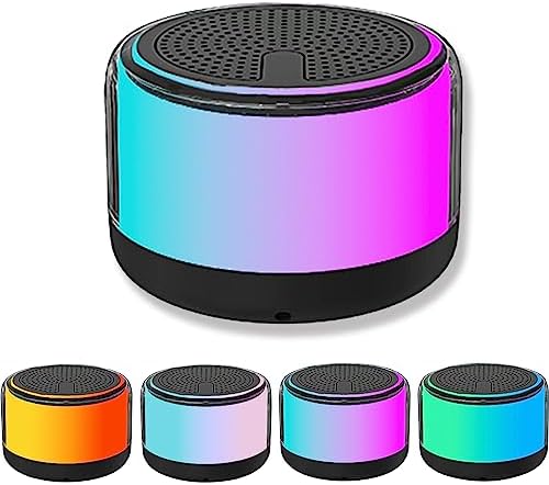 Enceinte Bluetooth Portable, Haut Parleur Bluetooth sans fil avec lumière RGB, TWS double appariement, son HD, Support de jeu de carte TF, Mini haut-parleur pour voyage, extérieur, fête, plage,Camping
 Avis, Fiche Technique et Prix au Maroc