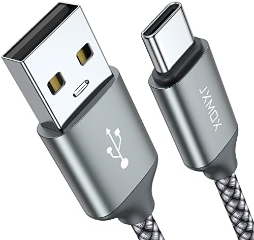 Câble USB de type C, USB A vers USB C 3A Charge rapide (lot de 2) Cordon de charge tressé compatible avec Samsung Galaxy S10 S9 S8 Plus, Note 9 8, A11 A20 A51, LG G6 G7 V30 V35, Moto Z2 Z3 ( Gris)
 Fiche Technique et Prix au Maroc