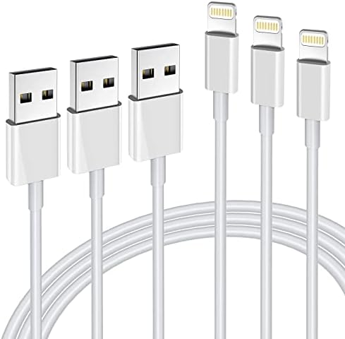 Lot de 3 chargeurs iPhone certifiés Apple MFi, câble Lightning de 1,8 m compatible avec iPhone 12 Mini Pro Max SE 11 Xs Max XR X 8 7 6 Plus 5S iPad Pro Airpods
 Fiche Technique et Prix au Maroc
