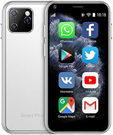 Hipipooo Super petit mini smartphone 3G double SIM téléphone portable 1 Go de RAM 8 Go de ROM Android 6.0 débloqué pour enfants téléphone portable de poche pour enfant (blanc)
 Fiche Technique et Prix au Maroc