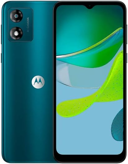 Motorola Moto E13 Dual SIM 64GB ROM + 2GB RAM Factory Unlocked 4G Smartphone (Aurora Green) - International Version Fiche Technique et Prix au Maroc