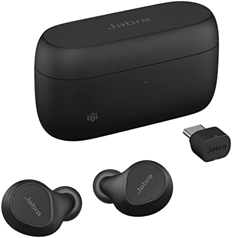 Jabra Evolve2 Buds - Écouteurs Bluetooth intra-auriculaires sans fil True Wireless, réduction de bruit active et MultiSensor Voice 4 micros - Certifiés MS Teams, compatible avec d'autres applis - Noir
 Avis, Fiche Technique et Prix au Maroc