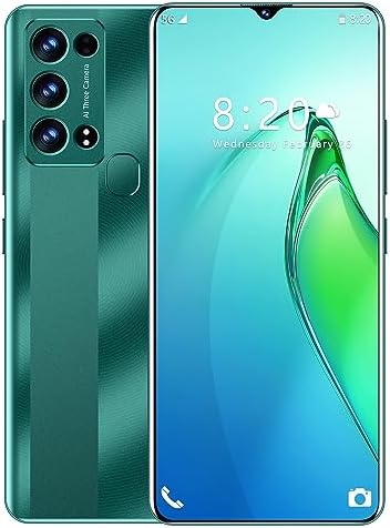 ExAchat Rino9 Pro 5G Unlocked Smartphone,Android 13 Phone 6GB+256GB 6.6" FHD+ Display 90Hz 64MPAI Camera Cell Phones Unlocked 5500mAh Dual SIM/GPS/Fingerprint/Face ID(Green) Fiche Technique et Prix au Maroc