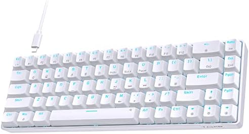 TMKB Clavier de jeu 60 % rétroéclairé par LED, ultra compact, 68 touches, clavier mécanique avec touches fléchées/contrôle séparées, T68SE, interrupteur rouge
Avis,  Fiche Technique et Prix au Maroc