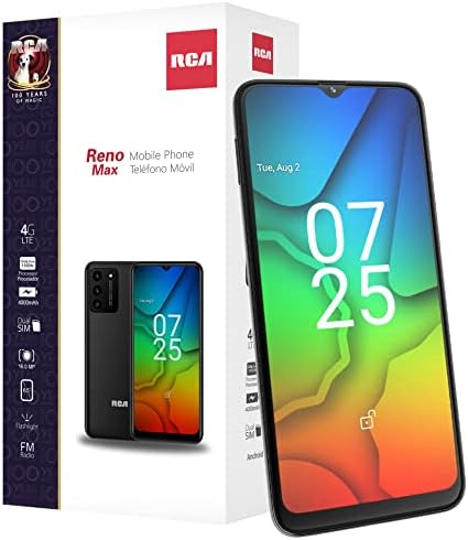 RCA Réno Max |  Écran HD+ 6,5 pouces avec amélioration de la luminosité |  64 Go + 4 Go de RAM |  Smartphone débloqué 4G LTE |  Android 12 |  Processeur Octa-Core |  Triple caméra 16MP |  Batterie 4000 mAh |  Noir |  T Mobile
 Fiche Technique et Prix au Maroc