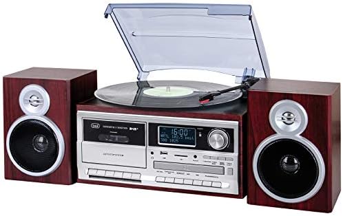 Trevi TT 1072 Dab Système Platine Stéréo Bluetooth avec Récepteur Numérique Dab/Dab+, Fonction Encoding, Lecteur MP3, CD, USB, Aux-in, SD, Musicassette, Bois
 Avis, Fiche Technique et Prix au Maroc