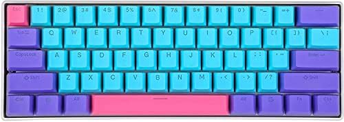 BOYI Clavier de jeu mécanique filaire 60 % avec 61 mini commutateurs Cherry MX PBT, clavier NKRO programmable de type C pour jouer et travailler (couleur Joker, commutateur bleu Cherry MX)
 Fiche Technique et Prix au Maroc