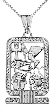 Collier pendentif cartouche égyptienne antique en argent sterling exquis
Avis,  Fiche Technique et Prix au Maroc