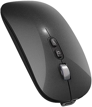 【Mise à niveau】 Souris sans fil LED, souris fine et silencieuse 2,4 G, souris de bureau optique mobile portable avec récepteur USB et type-c, 3 niveaux DPI réglables pour ordinateur portable, PC, ordinateur portable, ordinateur, MacBook (GalaxyBlack)
 Fiche Technique et Prix au Maroc