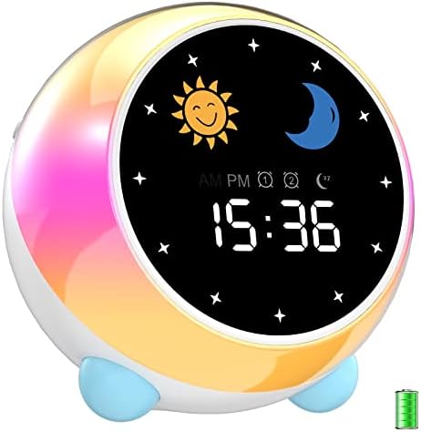Réveil pour enfants Double peut être connecté avec Bluetooth numérique Entraîneur de sommeil pour enfants Machine à son Lumière de réveil et veilleuse Horloge enfants
 Avis, Fiche Technique et Prix au Maroc